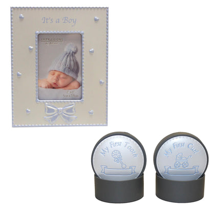 Photo Frame & 1st Tooth/1st Curl Boxes Set