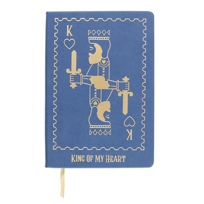 King of My Heart Playing Card A5 Notebook