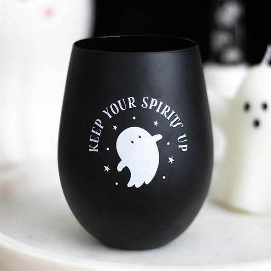 Keep Your Spirits Up Stemless Ghost Glass