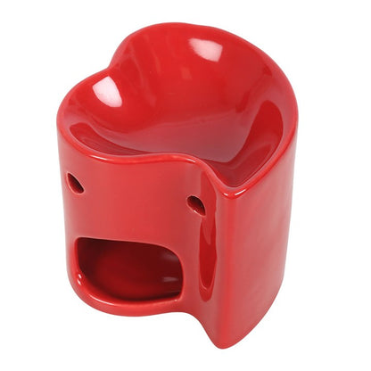 Red Heart Oil Burner and Wax Warmer