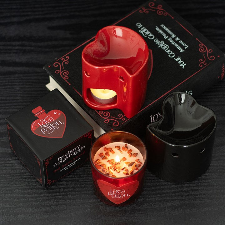 Red Heart Oil Burner and Wax Warmer