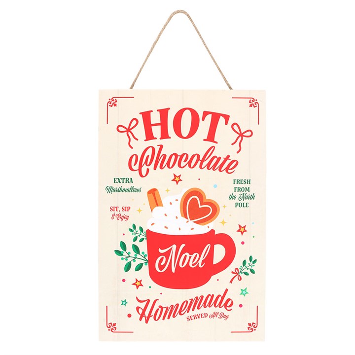 Homemade Hot Chocolate Hanging Sign