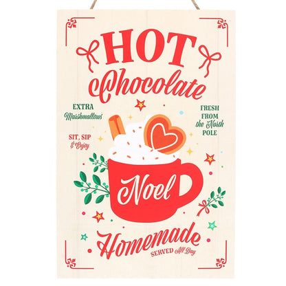 Homemade Hot Chocolate Hanging Sign