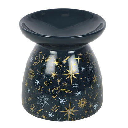 Blue Starry Night Oil Burner and Wax Warmer