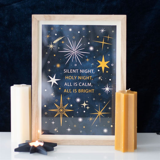 Silent Night Framed Wall Plaque