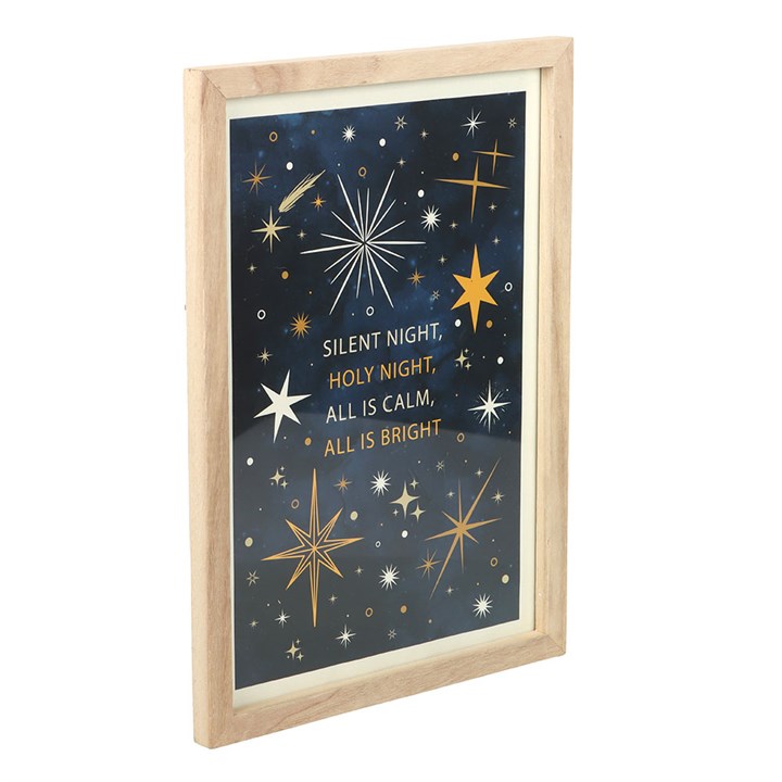 Silent Night Framed Wall Plaque