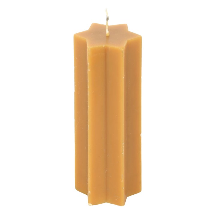 Gold Starry Night Star Shaped Taper Candle