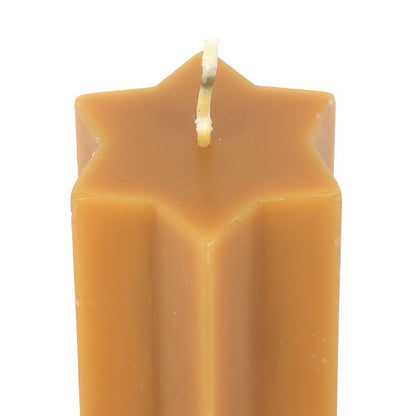 Gold Starry Night Star Shaped Taper Candle