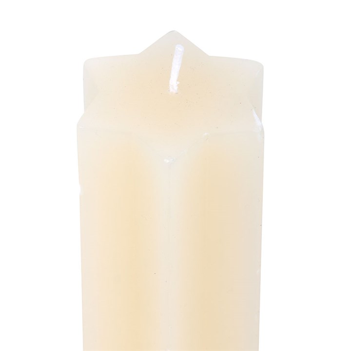 Cream Starry Night Star Shaped Taper Candle