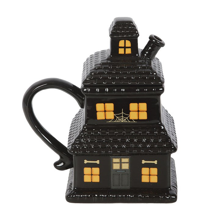 Black Haunted House Mug