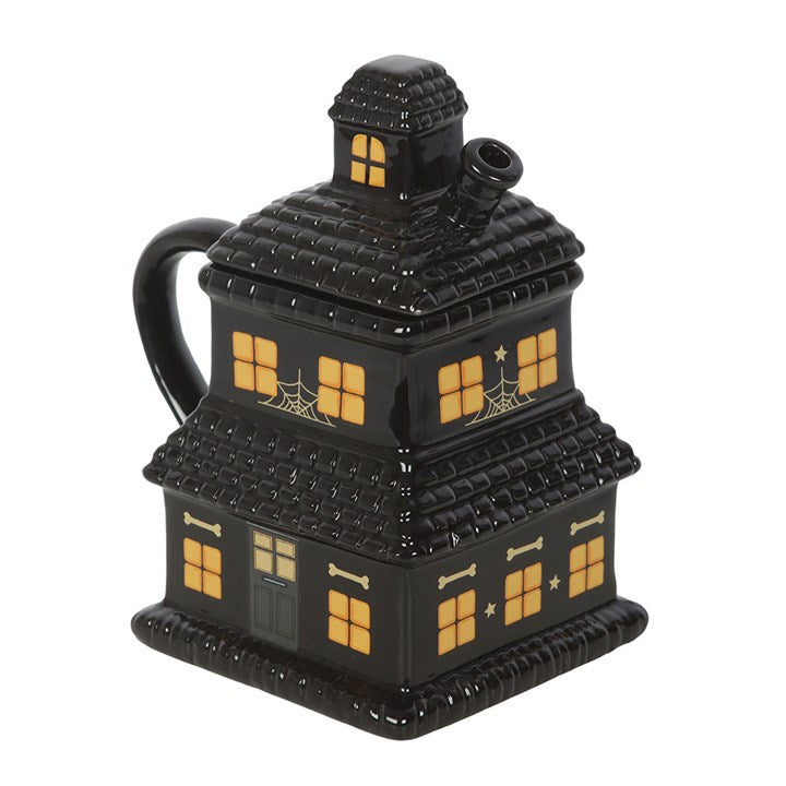 Black Haunted House Mug