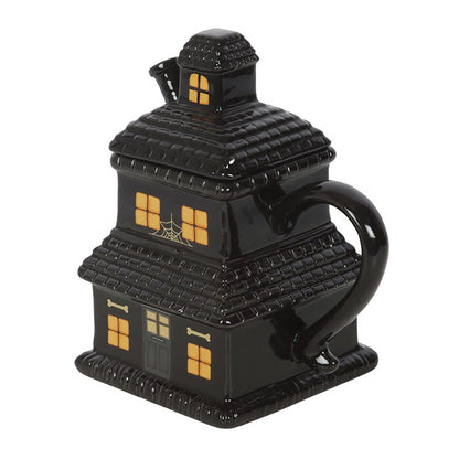 Black Haunted House Mug