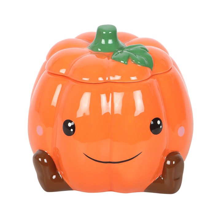 Cute Smiling Pumpkin Oil Burner and Wax Warmer