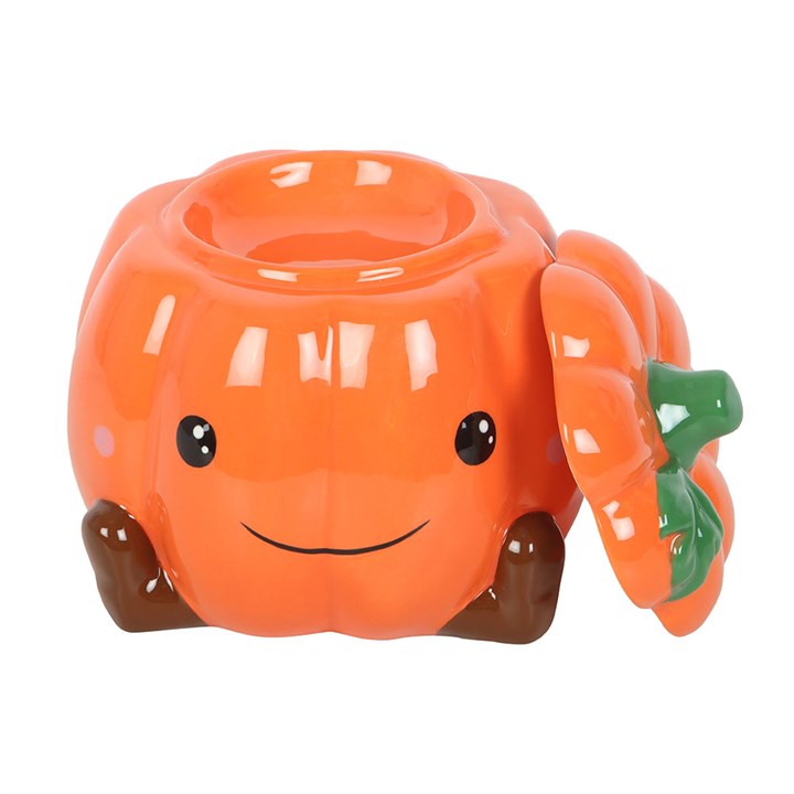 Cute Smiling Pumpkin Oil Burner and Wax Warmer