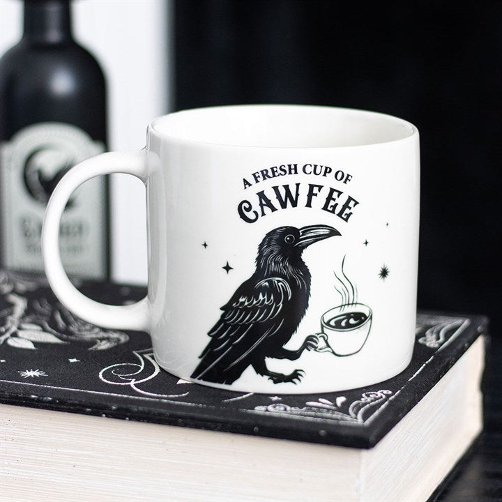 Fresh Cup of Cawfee Raven Mug