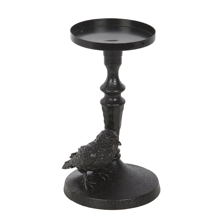 Mystic Raven Pillar Candle Holder