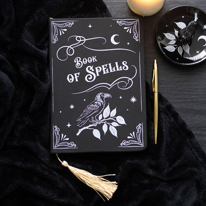 Mystic Raven Book of Spells A5 Notebook