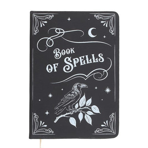 Mystic Raven Book of Spells A5 Notebook