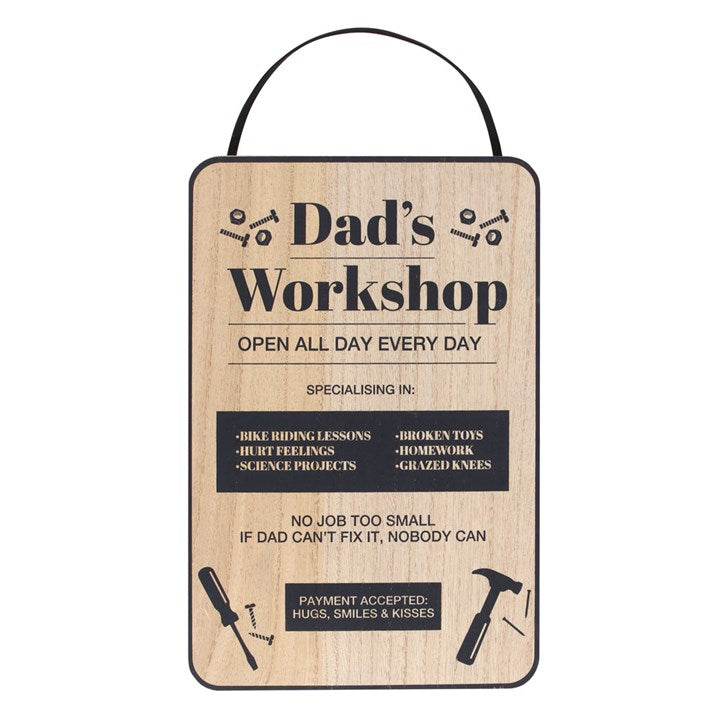 Dad's Workshop Hanging Sign