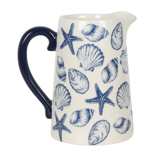 Seashell Ceramic Flower Jug