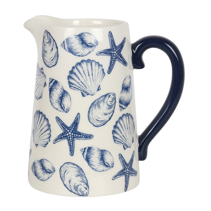 Seashell Ceramic Flower Jug