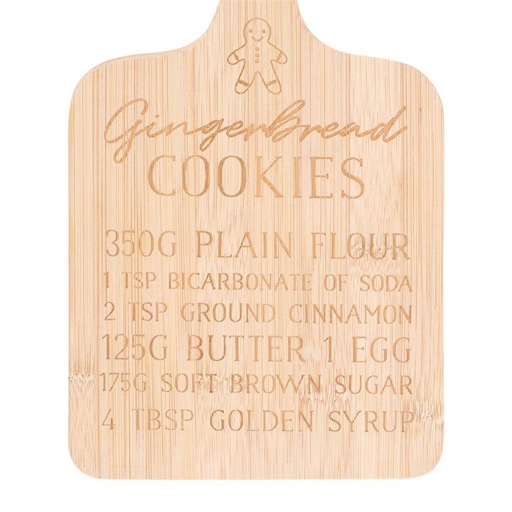 Gingerbread Cookies Bamboo Serving Board