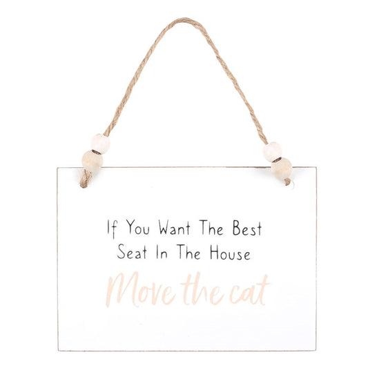 Move The Cat Hanging Sign