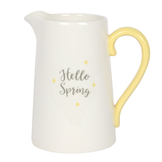 Hello Spring Ceramic Flower Jug