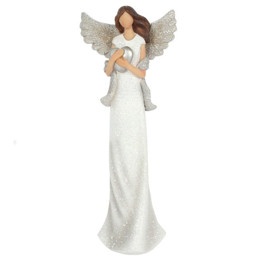 Amara Medium Glitter Angel Ornament