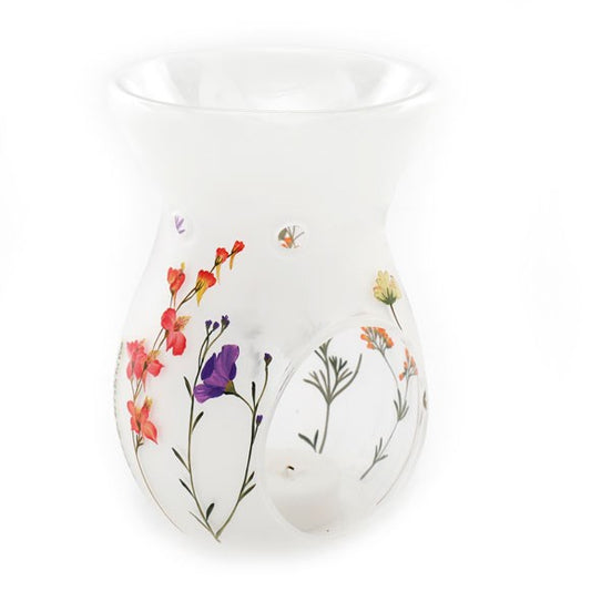 Glass Wildflower Oil and Wax Burner