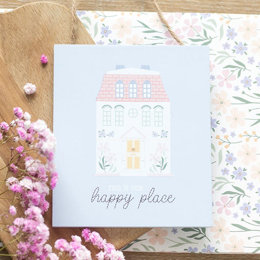 This Is Our Happy Place Pastel House Hanging Decoration