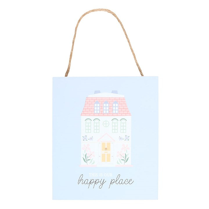 This Is Our Happy Place Pastel House Hanging Decoration