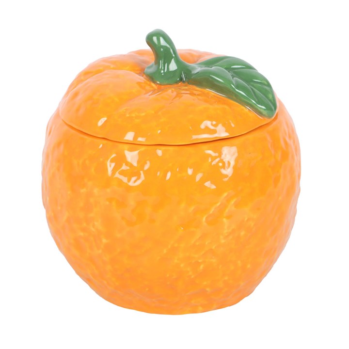 Orange Shaped Candle Jar