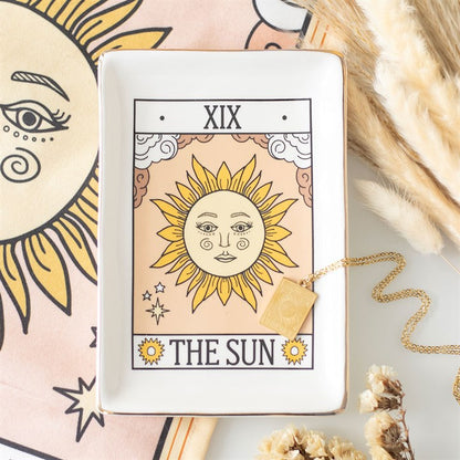 The Sun Vintage Tarot Trinket Dish