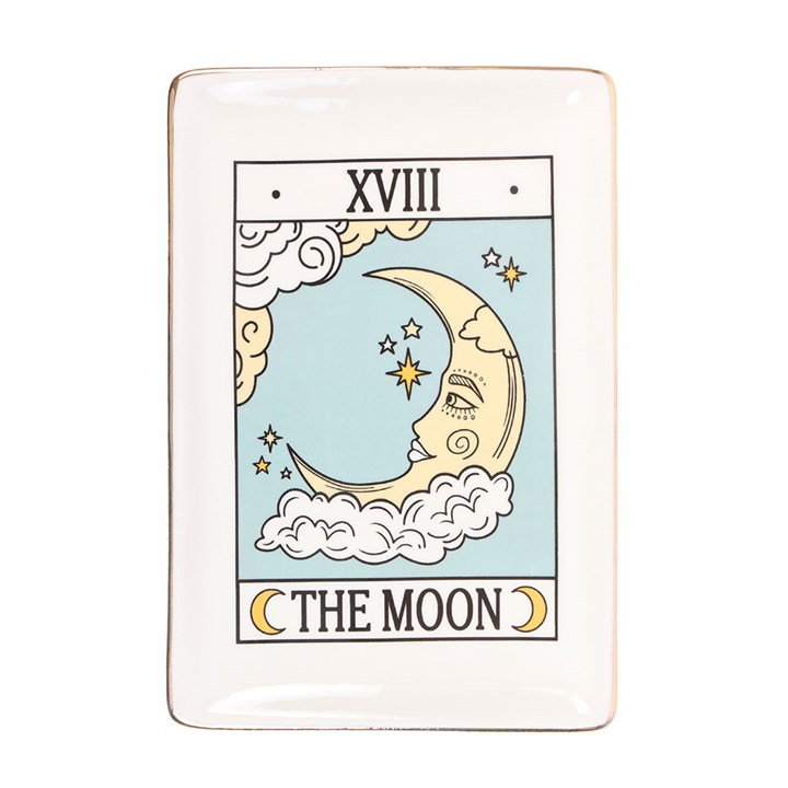 The Moon Vintage Tarot Trinket Dish