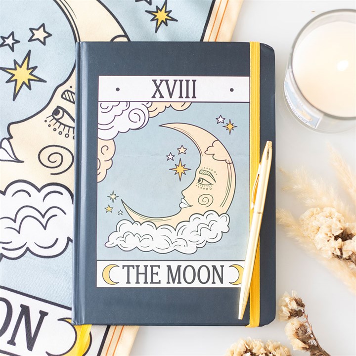 The Moon Vintage Tarot A5 Notebook