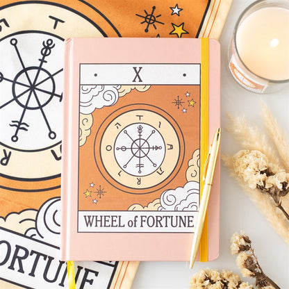 The Wheel of Fortune Vintage Tarot A5 Notebook