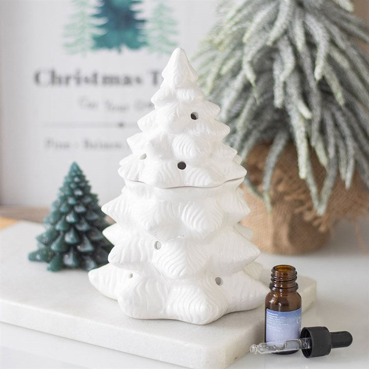 White Fir Tree Oil Burner and Wax Warmer