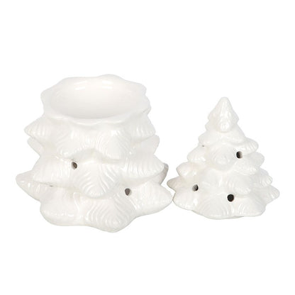 White Fir Tree Oil Burner and Wax Warmer