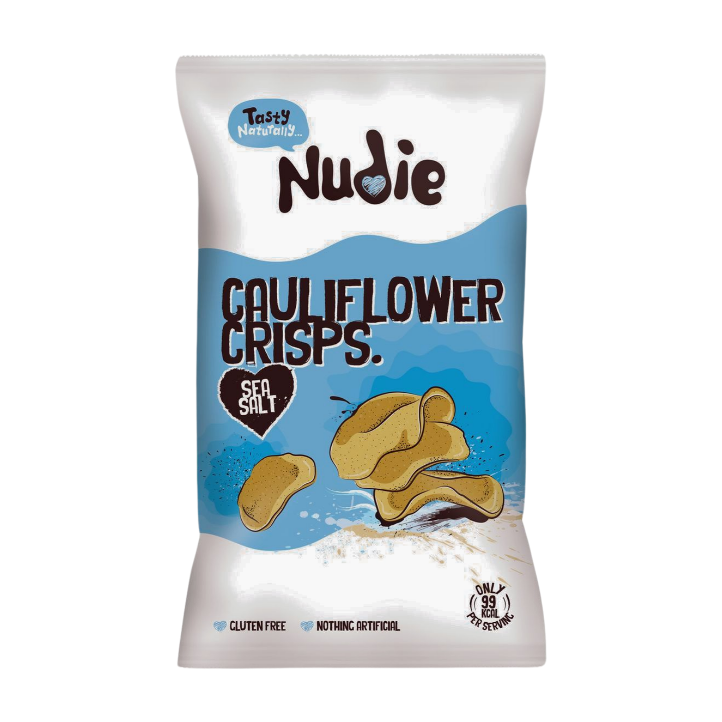 Nudie Snacks Sea Salt Cauliflower Crisps (80g)