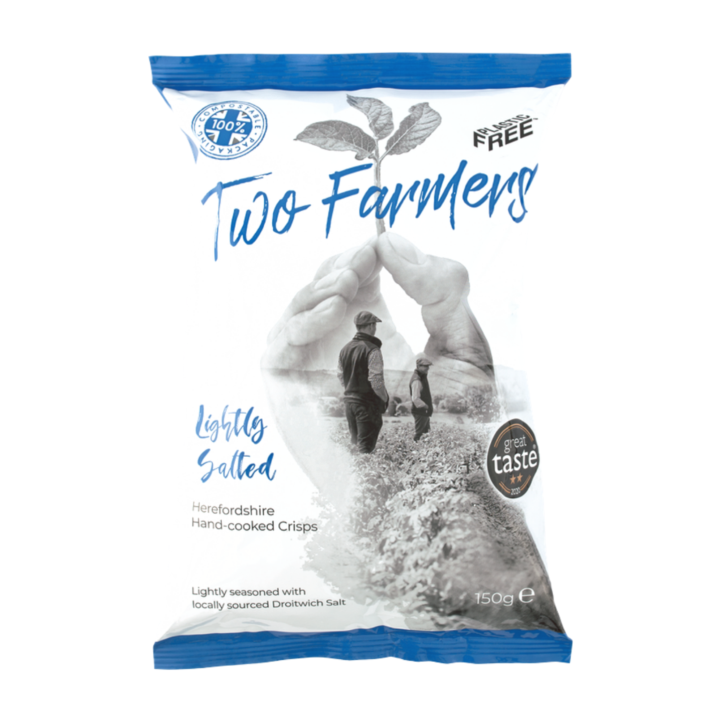 Two Farmers Lightly Salted Crisps (150g)