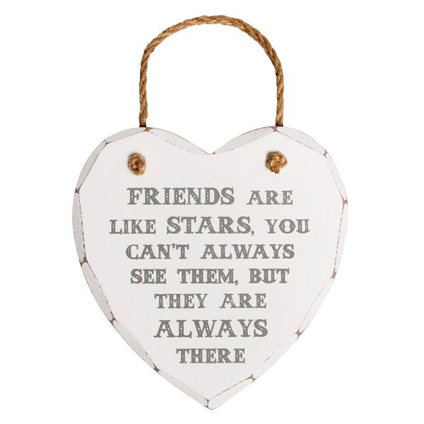 Friends Are Like Stars Heart Sign