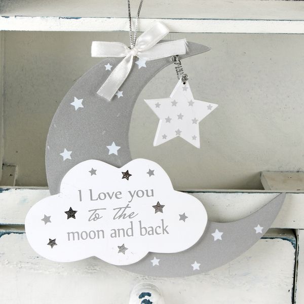 I love You to the Moon and Back Star Hanging Decoration