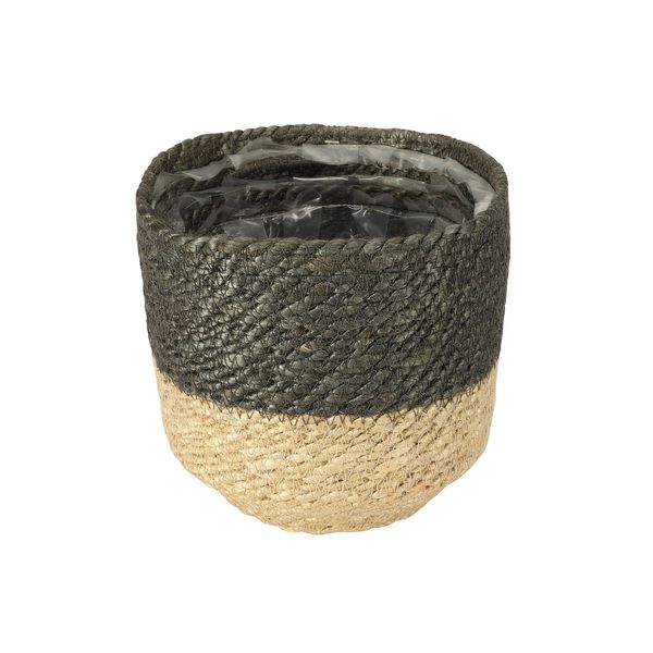 Set of 3  Jute Basket  with Liner (Natural   Grey)