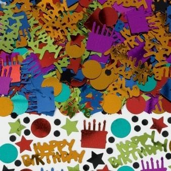 Dots  Stripes   Happy Birthday Confetti