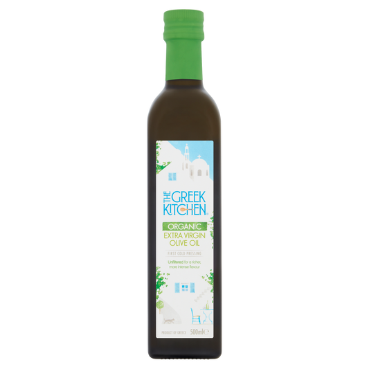 The Greek Kitchen Organic Unfiltered Extra Virgin Olive Oil (500ml)