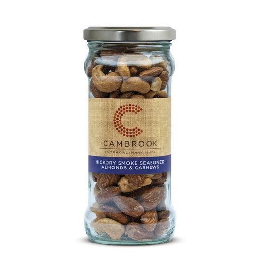 Cambrook Hickory Smoke Almonds & Cashews Jar (180g)