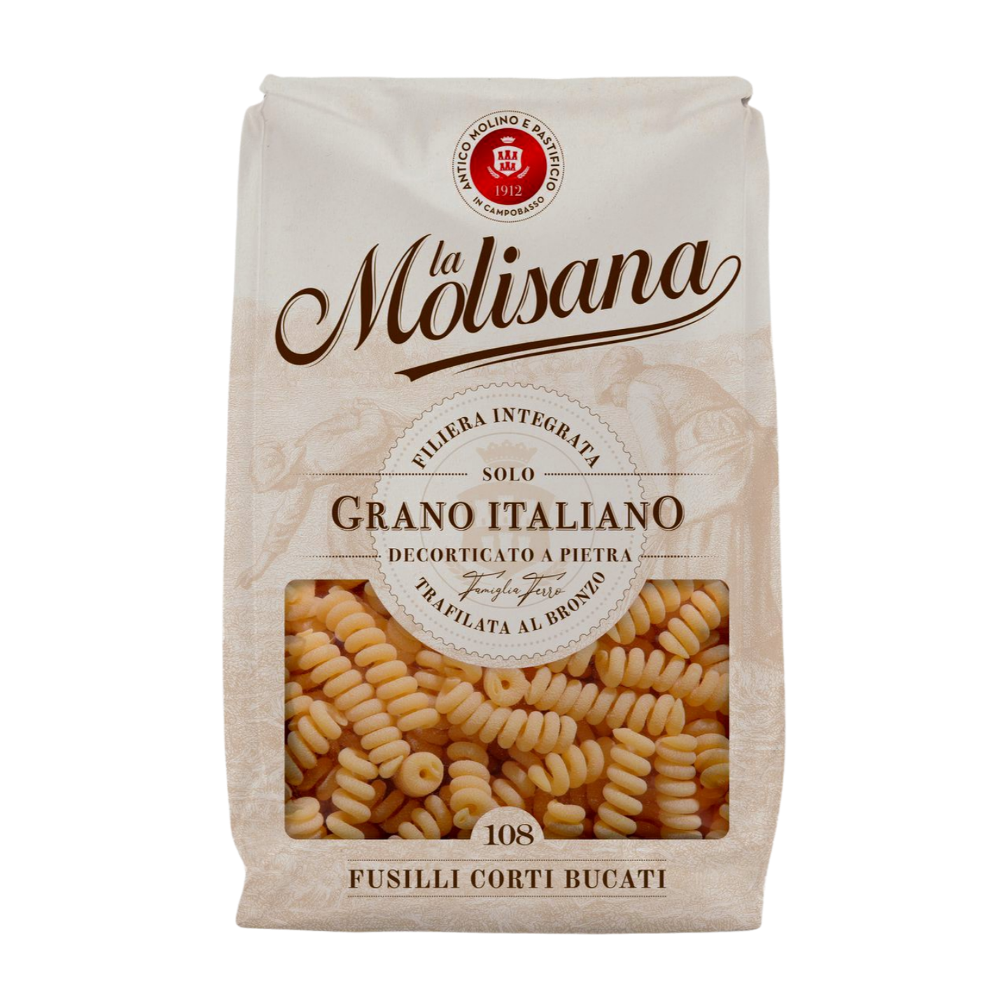 La Molisana Fusilli Corti Bucati No. 108 (500g)