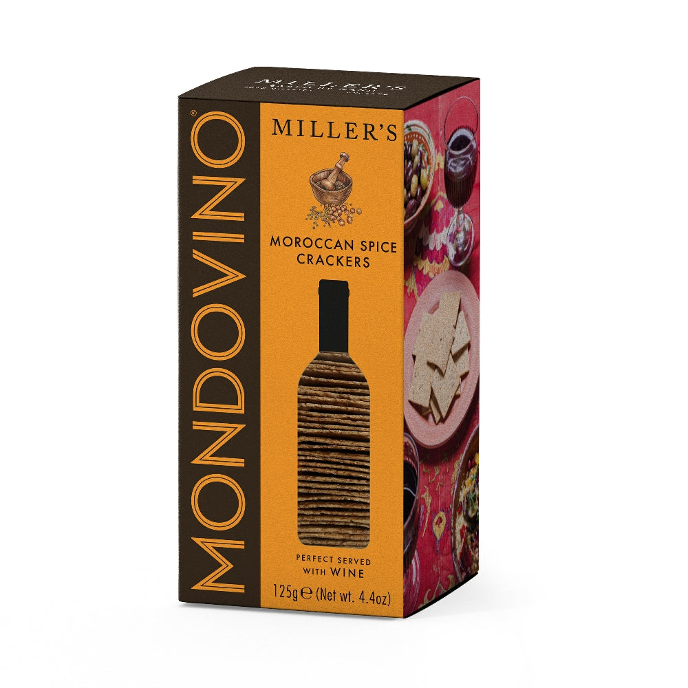 Artisan Biscuits Miller's Mondovino Moroccan Spice Crackers (125g)