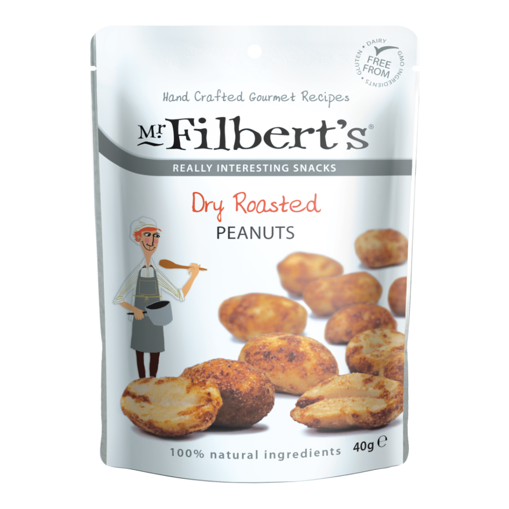 Mr Filbert's Dry Roasted Peanuts Pocket Snacks (40g)